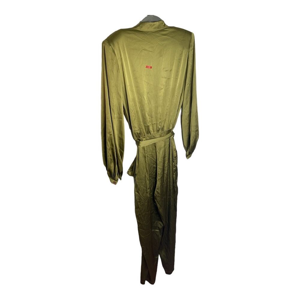 Bronx and Banco Gigi Coffee Jumpsuit Long Sleeve Party Evening Statement L - Picture 11 of 16